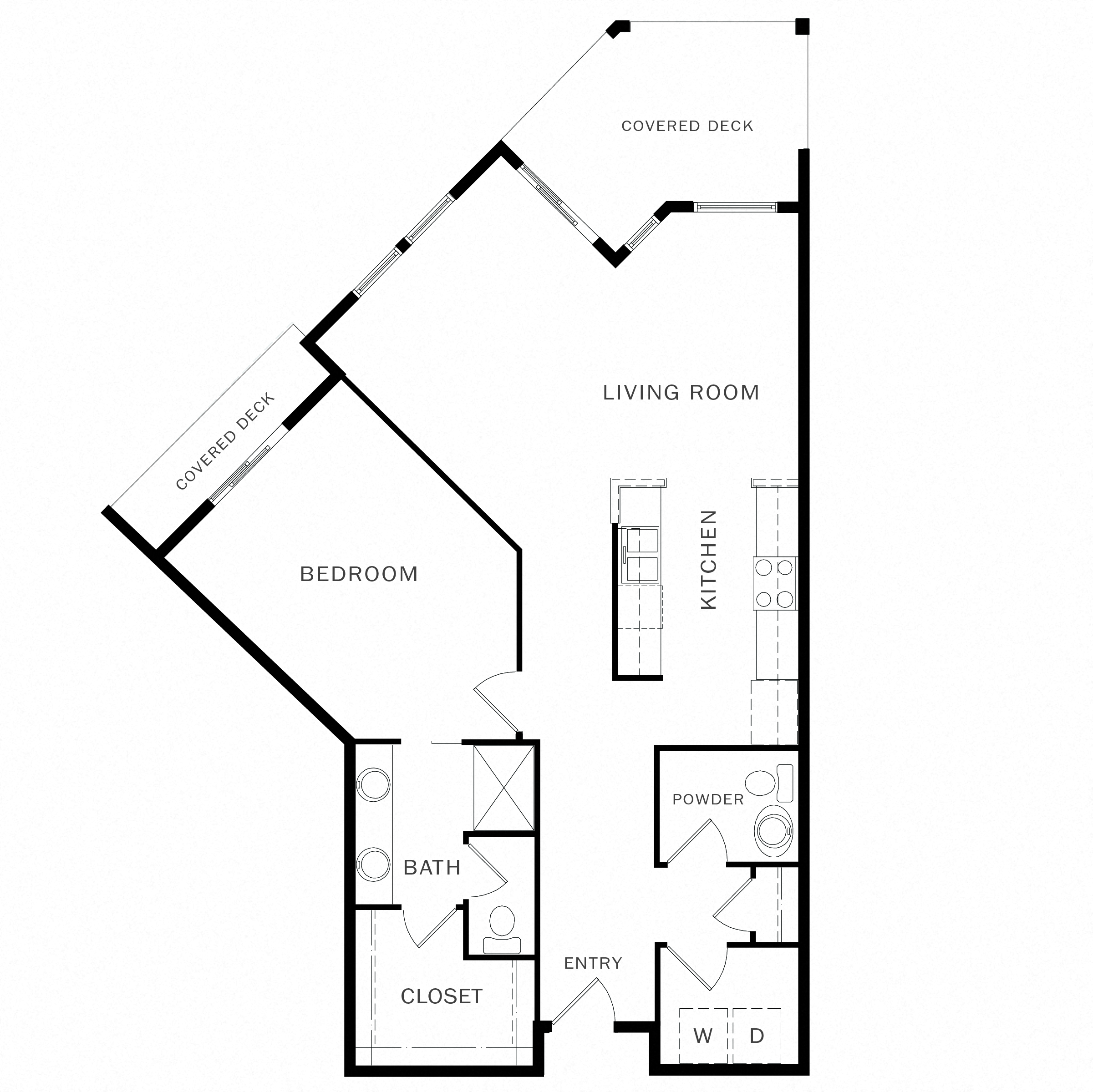 Floor plan layout diagram for 1N